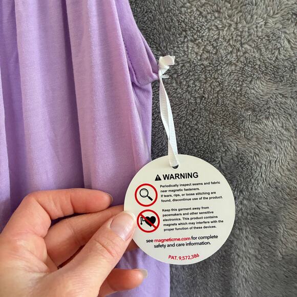 NWT Magnetic Me Nursing Nightgown Women S Lavender Modal Cami Tank Postpartum - Picture 5 of 12